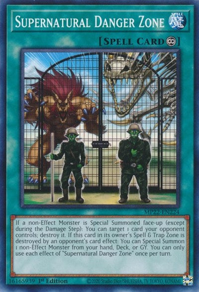 Supernatural Danger Zone (MP22-EN224) [2022 Tin of the Pharaoh's Gods]
