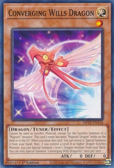 Converging Wills Dragon (MP22-EN118) [2022 Tin of the Pharaoh's Gods]