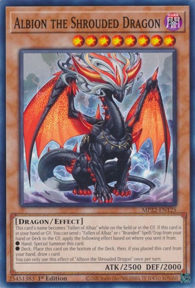 Albion the Shrouded Dragon (MP22-EN125) [2022 Tin of the Pharaoh's Gods]