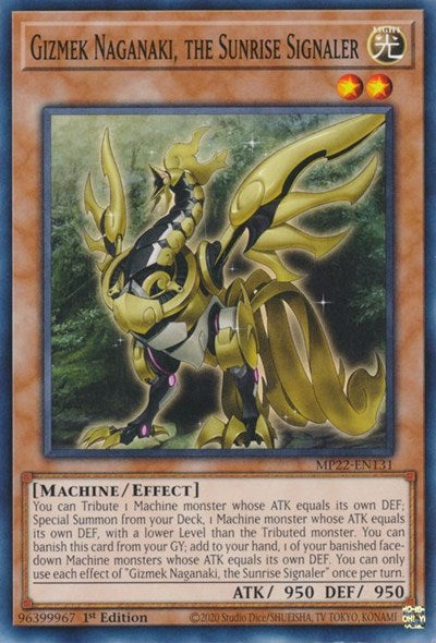 Gizmek Naganaki, the Sunrise Signaler (MP22-EN131) [2022 Tin of the Pharaoh's Gods]