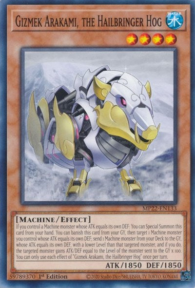 Gizmek Arakami, the Hailbringer Hog (MP22-EN133) [2022 Tin of the Pharaoh's Gods]
