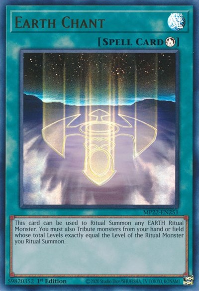 Earth Chant (MP22-EN251) [2022 Tin of the Pharaoh's Gods]