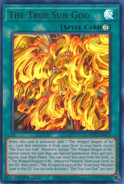 The True Sun God (MP22-EN275) [2022 Tin of the Pharaoh's Gods]