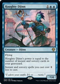 Haughty Djinn (52) [Promo Pack: Dominaria United]
