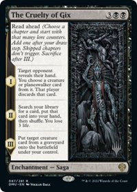 The Cruelty of Gix (87) [Promo Pack: Dominaria United]