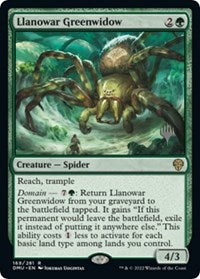 Llanowar Greenwidow (169) [Promo Pack: Dominaria United]