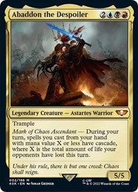 Abaddon the Despoiler (Surge Foil) (2) [Universes Beyond: Warhammer 40,000]