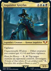Inquisitor Greyfax (Surge Foil) (3) [Universes Beyond: Warhammer 40,000]