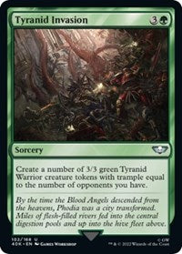Tyranid Invasion (Surge Foil) (102) [Universes Beyond: Warhammer 40,000]