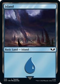 Island (309) (Surge Foil) (309) [Universes Beyond: Warhammer 40,000]