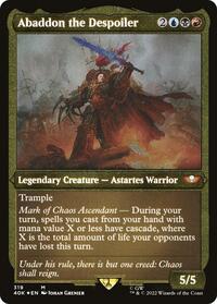 Abaddon the Despoiler (Display Commander) (Foil Etched) - Thick Stock (319) [Universes Beyond: Warhammer 40,000]