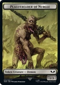 Plaguebearer of Nurgle // Spawn Double-Sided Token (Surge Foil) (15 // 16) [Universes Beyond: Warhammer 40,000]