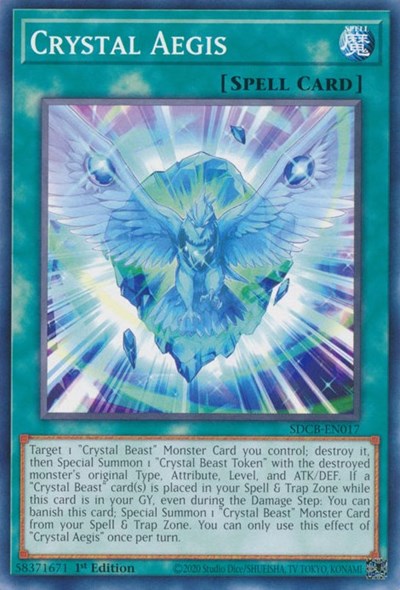 Crystal Aegis (SDCB-EN017) [Structure Deck: Legend of the Crystal Beasts]