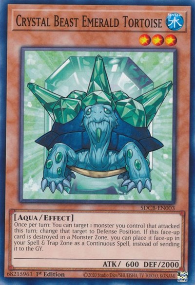Crystal Beast Emerald Tortoise (SDCB-EN003) [Structure Deck: Legend of the Crystal Beasts]