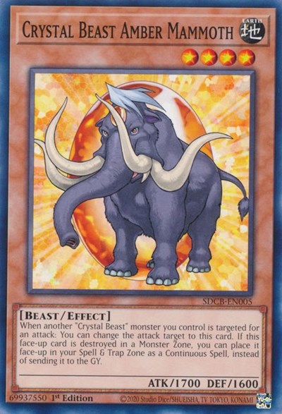 Crystal Beast Amber Mammoth (SDCB-EN005) [Structure Deck: Legend of the Crystal Beasts]
