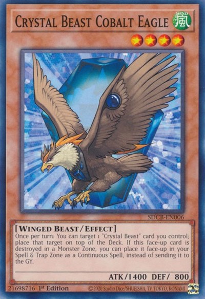 Crystal Beast Cobalt Eagle (SDCB-EN006) [Structure Deck: Legend of the Crystal Beasts]