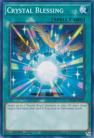 Crystal Blessing (SDCB-EN021) [Structure Deck: Legend of the Crystal Beasts]