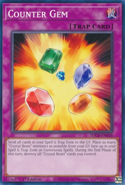 Counter Gem (SDCB-EN038) [Structure Deck: Legend of the Crystal Beasts]