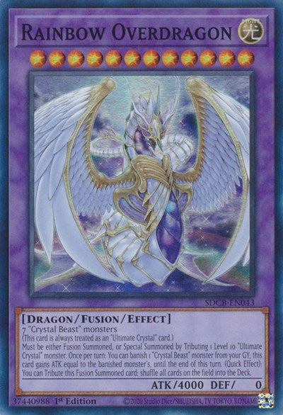 Rainbow Overdragon (SDCB-EN043) [Structure Deck: Legend of the Crystal Beasts]