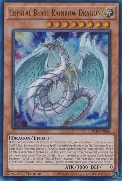 Crystal Beast Rainbow Dragon (SDCB-EN044) [Structure Deck: Legend of the Crystal Beasts]