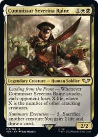 Commissar Severina Raine (Surge Foil) (112) [Universes Beyond: Warhammer 40,000]