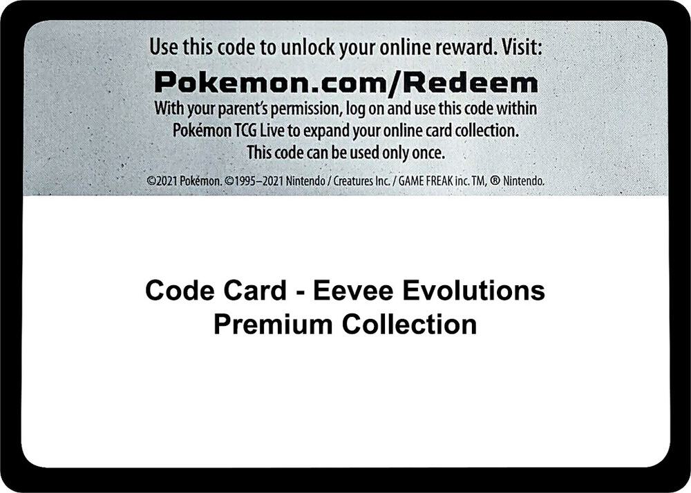Code Card - Eevee Evolutions Premium Collection [Miscellaneous Cards & Products]