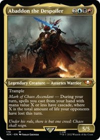 Abaddon the Despoiler (Display Commander) (Surge Foil) - Thick Stock (178) [Universes Beyond: Warhammer 40,000]
