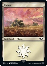 Plains (306) (Surge Foil) (306) [Universes Beyond: Warhammer 40,000]
