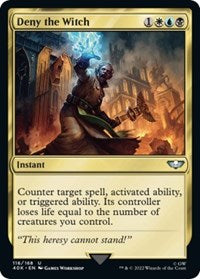 Deny the Witch (Surge Foil) (116) [Universes Beyond: Warhammer 40,000]