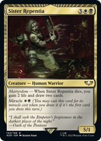 Sister Repentia (Surge Foil) (142) [Universes Beyond: Warhammer 40,000]