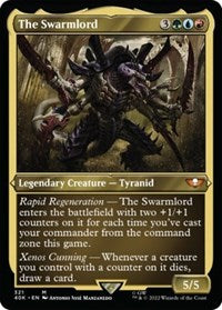 The Swarmlord (Display Commander) (Foil Etched) - Thick Stock (321) [Universes Beyond: Warhammer 40,000]