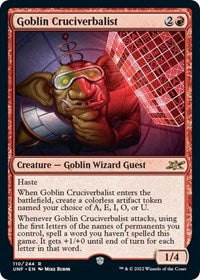 Goblin Cruciverbalist (110) [Unfinity]