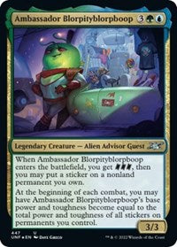 Ambassador Blorpityblorpboop (Galaxy Foil) (447) [Unfinity]