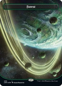Forest (495) (Borderless) (Galaxy Foil) (495) [Unfinity]