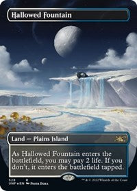 Hallowed Fountain (Borderless) (Galaxy Foil) (528) [Unfinity]