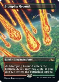 Stomping Ground (Borderless) (Galaxy Foil) (531) [Unfinity]
