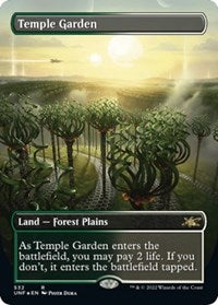Temple Garden (Borderless) (Galaxy Foil) (532) [Unfinity]