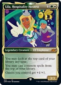 Lila, Hospitality Hostess (Showcase) (Galaxy Foil) (513) [Unfinity]