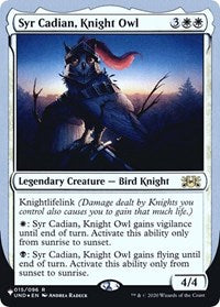 Syr Cadian, Knight Owl (015/096) [The List Reprints]