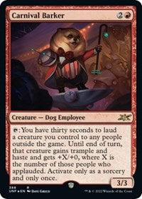 Carnival Barker (Galaxy Foil) (388) [Unfinity]
