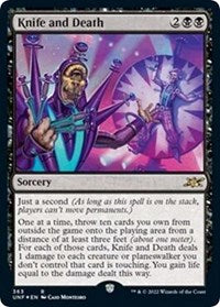 Knife and Death (Galaxy Foil) (363) [Unfinity]
