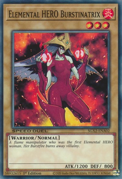 Elemental HERO Burstinatrix (SGX2-ENA02) [Speed Duel GX: Midterm Paradox]