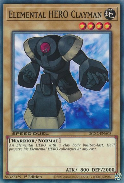 Elemental HERO Clayman (SGX2-ENA03) [Speed Duel GX: Midterm Paradox]