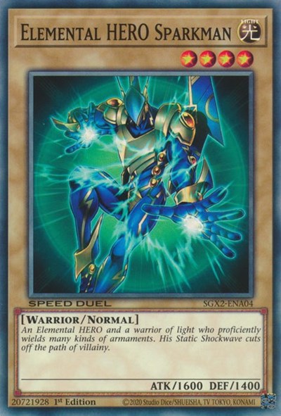 Elemental HERO Sparkman (SGX2-ENA04) [Speed Duel GX: Midterm Paradox]