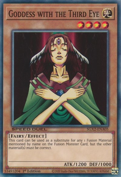 Goddess with the Third Eye (SGX2-ENA05) [Speed Duel GX: Midterm Paradox]