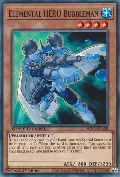 Elemental HERO Bubbleman (SGX2-ENA08) [Speed Duel GX: Midterm Paradox]