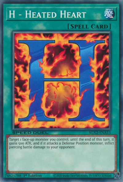 H - Heated Heart (SGX2-ENA13) [Speed Duel GX: Midterm Paradox]