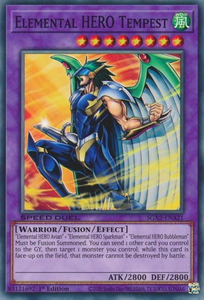 Elemental HERO Tempest (SGX2-ENA21) [Speed Duel GX: Midterm Paradox]