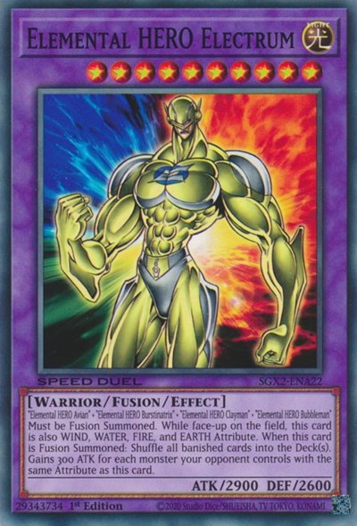 Elemental HERO Electrum (SGX2-ENA22) [Speed Duel GX: Midterm Paradox]
