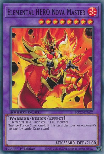 Elemental HERO Nova Master (SGX2-ENA25) [Speed Duel GX: Midterm Paradox]